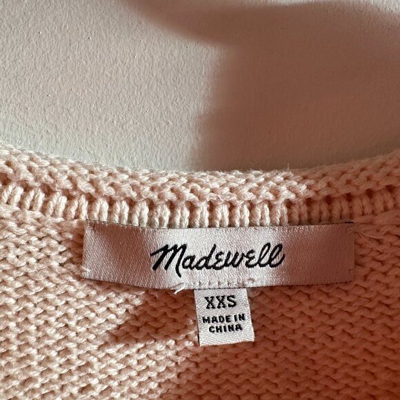 MADEWELL Conway Pullover Cream Cotton Sweater - Picture 2 of 4